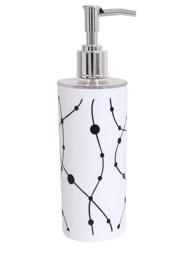 NISHWARE soap Dispenser Bottle Set with Pump for handwash in Bathroom, Kitchen,Sink Comes with White Plastic Body and Chrome Finish top(Design as per Availability) (PACK of 1) - Image 1