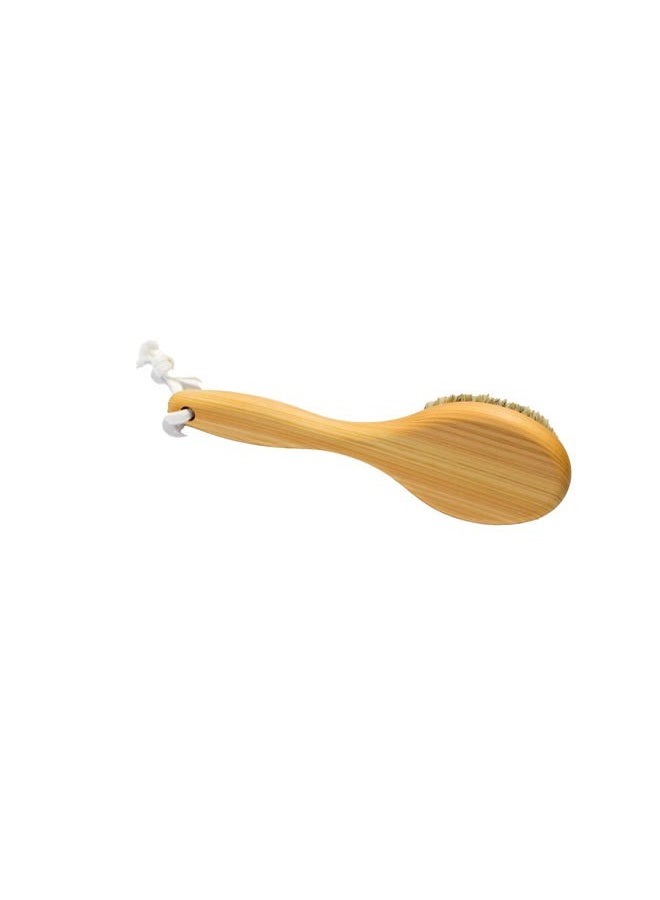IPPINKA Body Brush, Short Handle 9 inches, Horse Hair, Japanese Hinoki Tree Wooden Handle  - Image 4