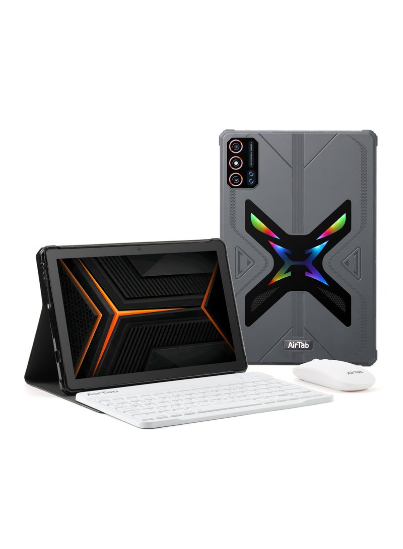 إيرتاب جهاز لوحي ذكي T5000 بشاشة 10.1 بوصة عالية الدقة وبطارية 10000 مللي أمبير/ساعة، لون رمادي - Image 1