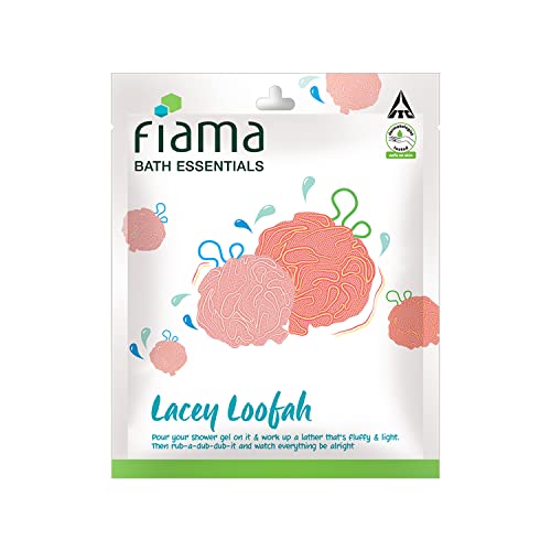 Fiama Bath Essential Lacey Loofah, Dermatologist Tested, Safe on Skin, Pack of 1, Soft, Exfoliated and Energized Skin - Image 1
