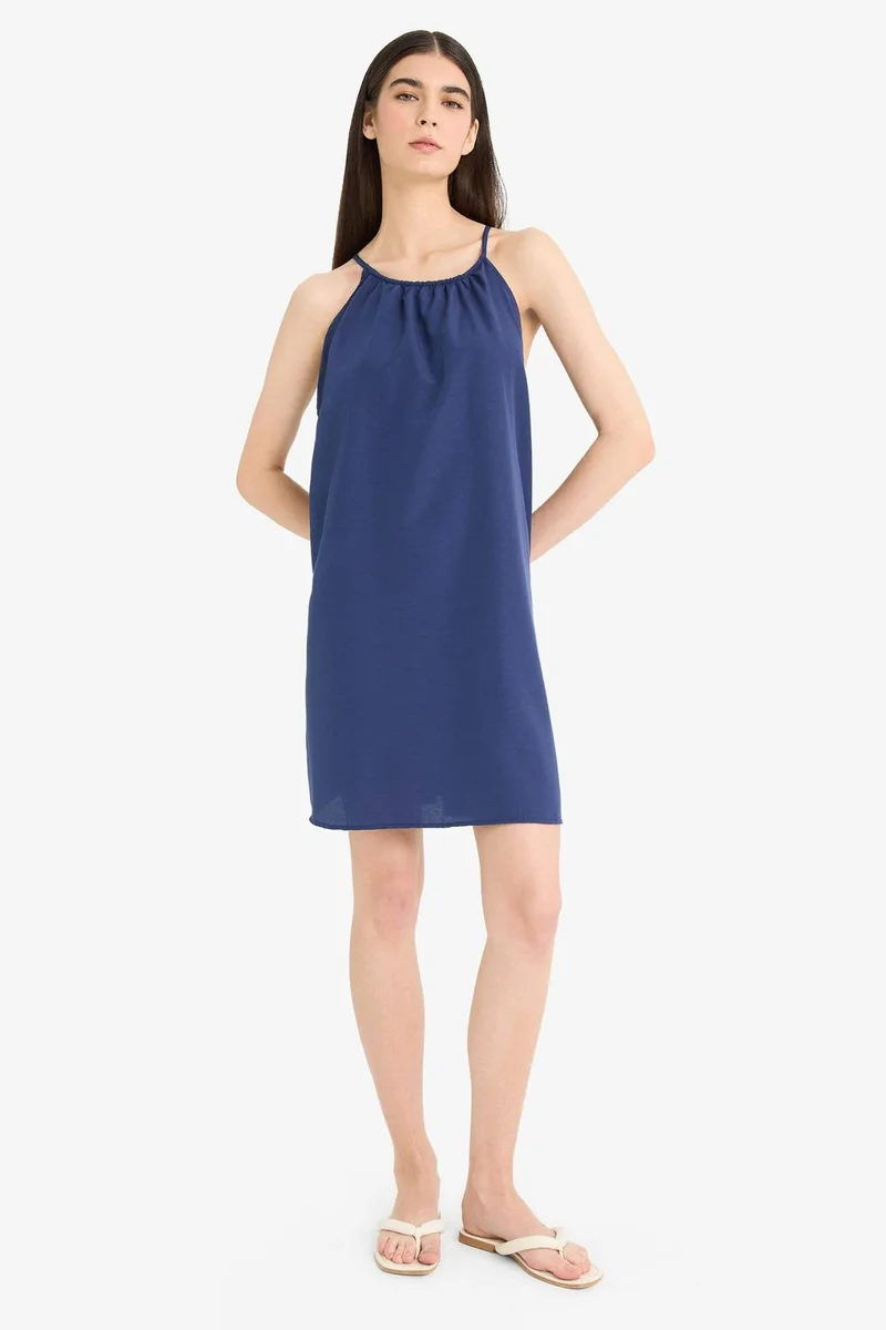 ديفاكتو Fall in Love Terry Cotton Mini Beach Dress