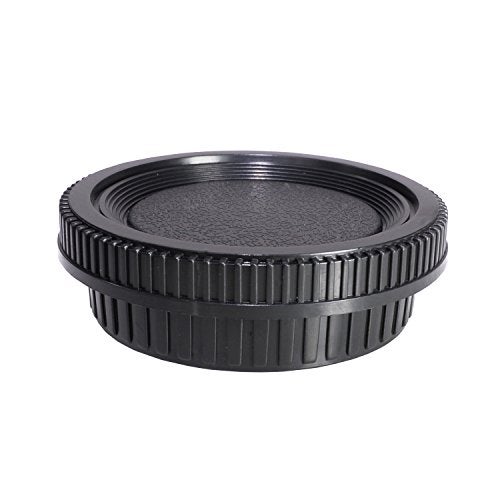 CamDesign Rear Lens Cap & Body Cap Set Compatible with Minolta MD/MC/SR Rokkor Lenses X-700, X570, X-370, XD, XD-7, XG, XG-7, X-1, SR-1, SR-2, SR-7 - Image 1