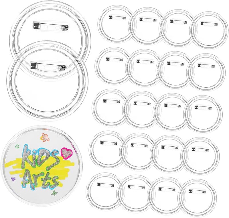 Jojofuny 25 Pcs Badge Pins For DIY Crafts Button Making Supplies School Projects Holiday Celebrations - Image 1