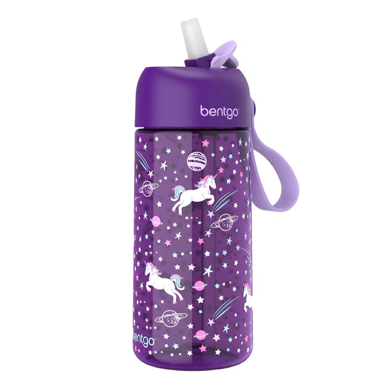 Bentgo Kids Water Bottle  LeakProof Durable Tritan BPAFree 15 oz Cup for KidsToddlers Ages 3 Safe Sip Spout Carrying Handle  Dishwasher Safe for School Sports Daycare  Camp Unicorn