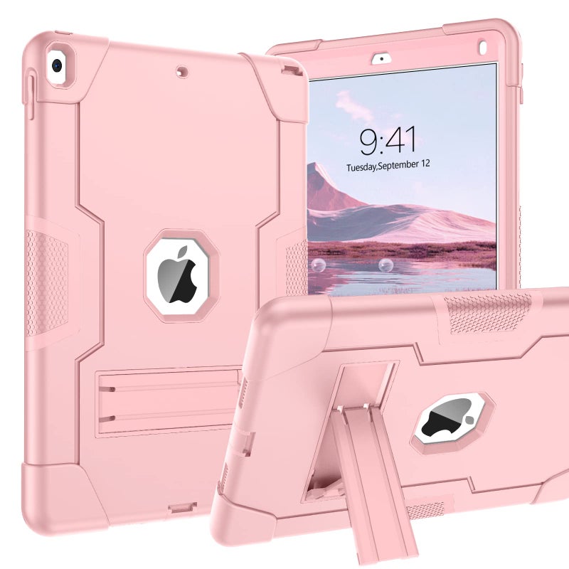 BENTOBEN for iPad Air 3rd Generation Case iPad Pro 105 2017 Case 3 Layers Heavy Duty Rugged Shockproof Kickstand Protective Tablet Cover for iPad Air 3 105 2019 iPad Pro 105 2017 Rose Gold
