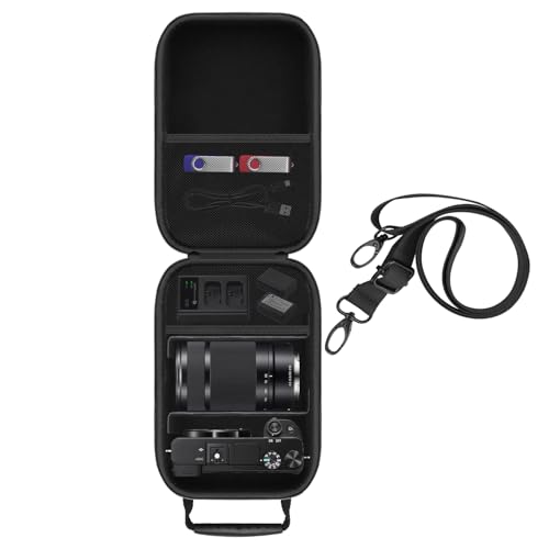 HESPLUS Hard Carrying Case Compatible with Sony Alpha a6400 / a6700 / a6600 / a6100 / a6500 / a6300 / a6000 Mirrorless Digital Camera (Case Only) - Image 1