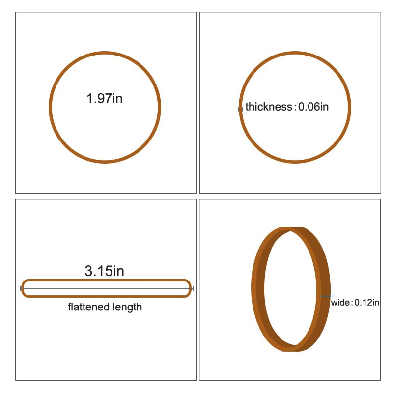 YOUOWO Rubber Bands Size#33 Natural rubber band 210pcs 0.4bl,Rubber Bands Office Supplies ((3-1/2 x 1/8 Inch) - Image 2