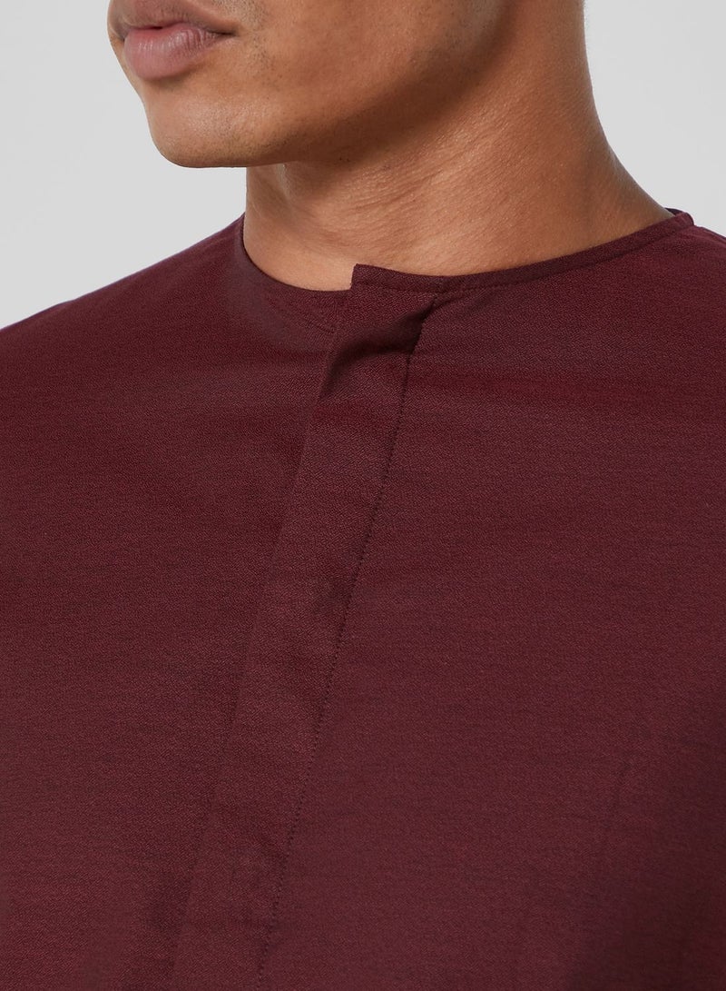 87Origins Grandad Collar Regular Fir Shirt - Image 3