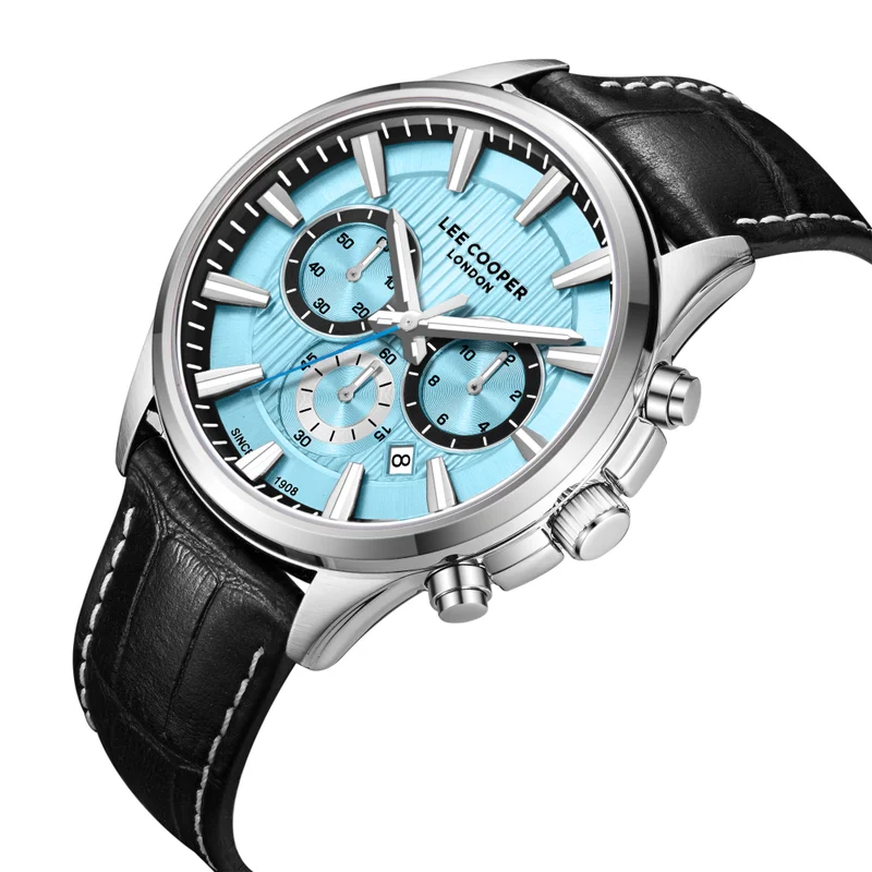 Lee Cooper Men's Leather Multi Function Watch LC08239.301 - 23x29,5 mm