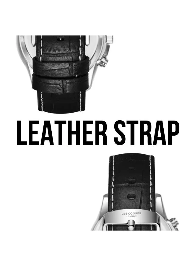 Lee Cooper  Men's Leather Multi Function Watch LC08239.301 - 23x29,5 mm for Men | Best Price UAE