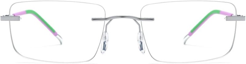 FONEX Titanium Glasses Frame,Rimless Frameless Optical Eyewear Eyeglasses for Men and Women F85634 - Image 5