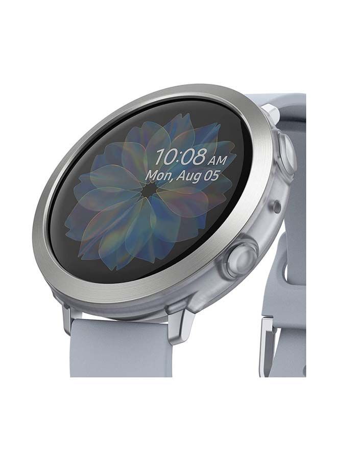 NIBEMINENT Air Sports Cover and Bezel Styling Combo for Galaxy Watch Active 2 44mm Matte Clear  - Image 1