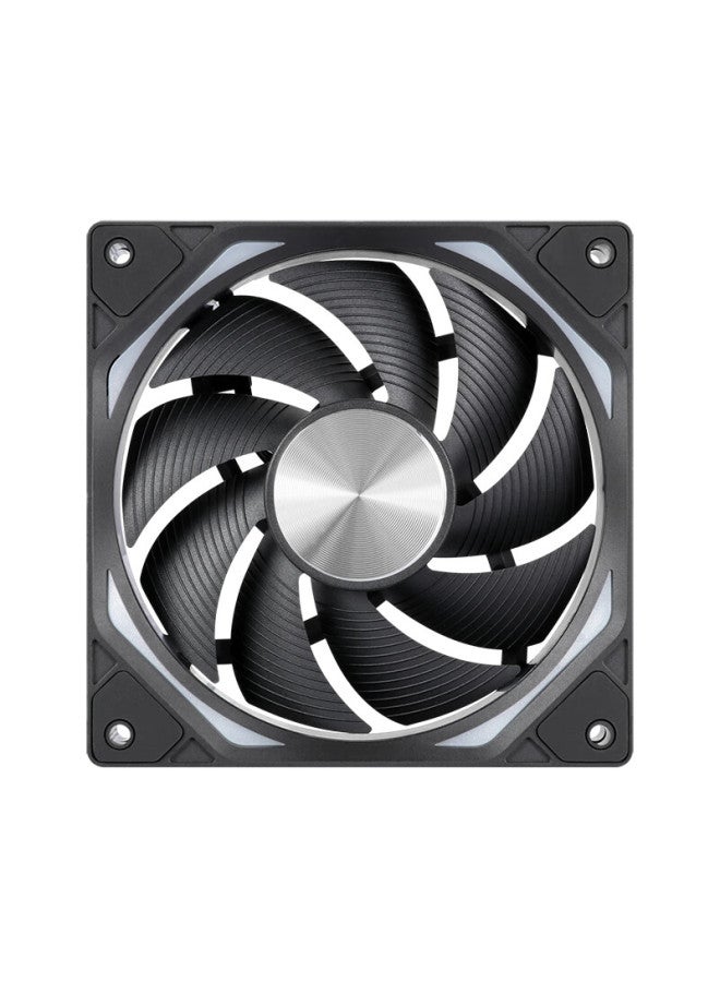 Play Jia Wanjia Xing Chain Building Blocks, Black, Single Pack, 12cm, Water Cooling Case Fan Module, Wireless Assembly, Argb Light Synchronization, Pwm Temperature Control - Image 5