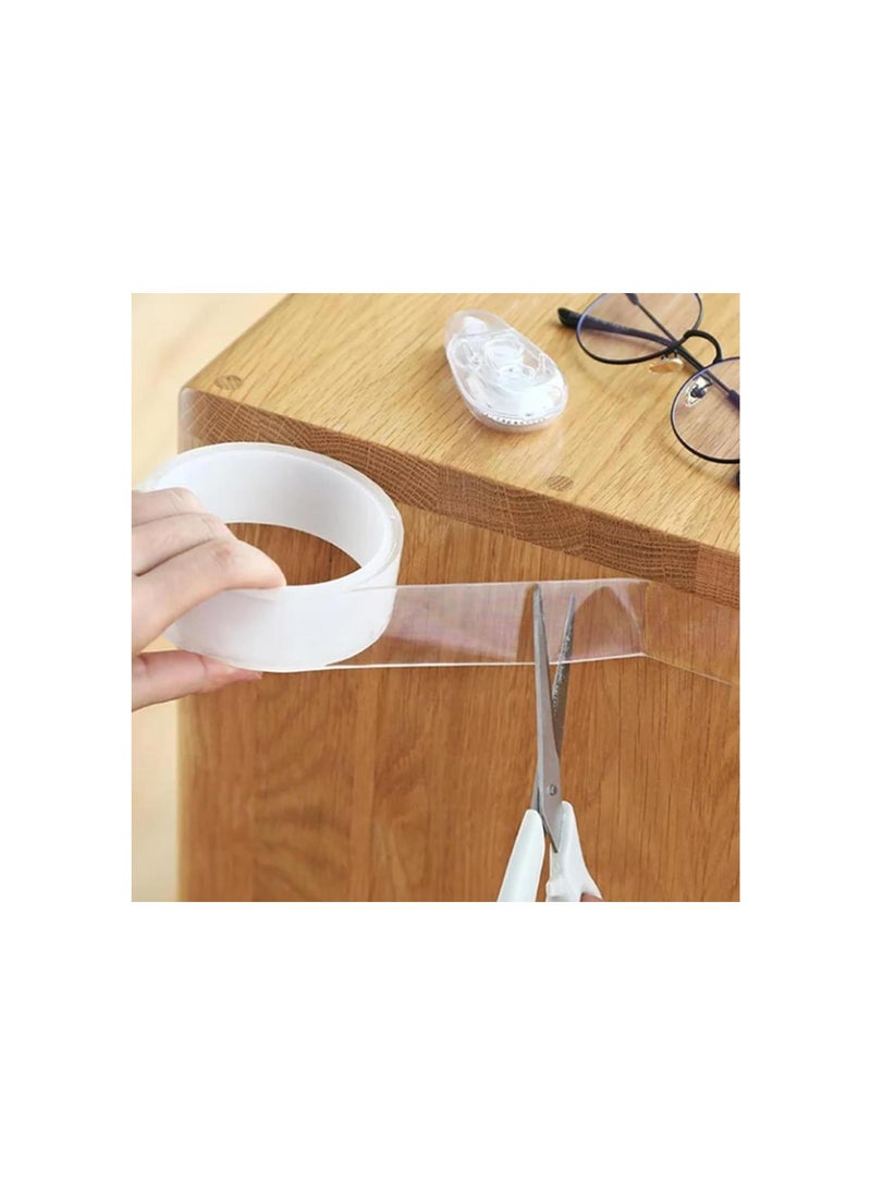 Generic - Transparent Magic Nano Tape Double Sided Grip Reusable, Preferable Double Sided Tape, Transparent Nano Tape Double Sided Tape, Home Tape Traceless Glue Tape, for Wall - Image 1
