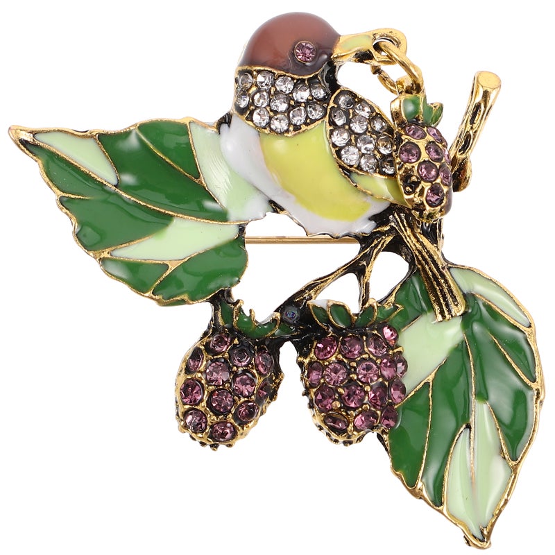 Magpie Brooch, Unique Fashion Accessory for Women, Exquisite Craftsmanship - Image 1