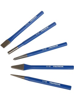 WORKPRO WP201303 5 Piece Cr-V Professional Pointing and Chisel Set  - Image 3