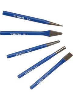 WORKPRO WP201303 5 Piece Cr-V Professional Pointing and Chisel Set  - Image 4