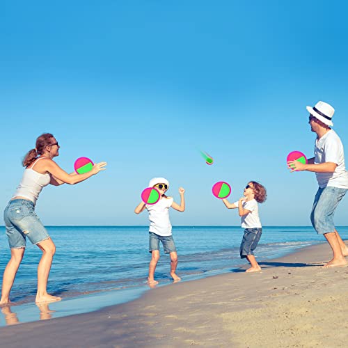 Qrooper Kids Outdoor Toys - Toss and Catch Game Set, Outside Yard Camping Beach Pool Toys Games for Boys Girls 3 4 5 6 7 8 9 10 Year Old, 4 Paddles 4 Balls (Pink+Pink) - Image 2