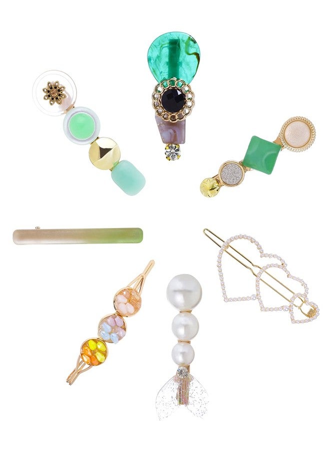 تشيميز أصفر مشابك شعر صفراء بتصميم أجراس للنساء والفتيات، إكسسوارات شعر متعددة الألوان، 7 قطع، مشابك شعر لامعة، مشابك شعر على شكل تمساح، دبابيس شعر للنساء والفتيات، هدية للنساء والفتيات - Image 1