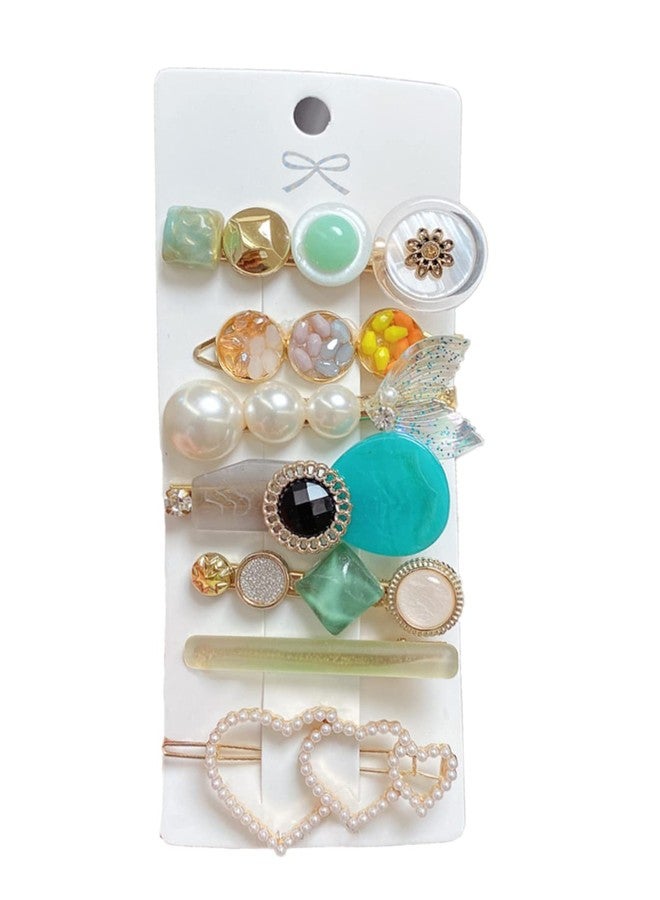 تشيميز أصفر مشابك شعر صفراء بتصميم أجراس للنساء والفتيات، إكسسوارات شعر متعددة الألوان، 7 قطع، مشابك شعر لامعة، مشابك شعر على شكل تمساح، دبابيس شعر للنساء والفتيات، هدية للنساء والفتيات - Image 3