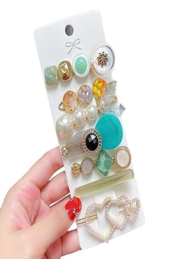 تشيميز أصفر مشابك شعر صفراء بتصميم أجراس للنساء والفتيات، إكسسوارات شعر متعددة الألوان، 7 قطع، مشابك شعر لامعة، مشابك شعر على شكل تمساح، دبابيس شعر للنساء والفتيات، هدية للنساء والفتيات - Image 5