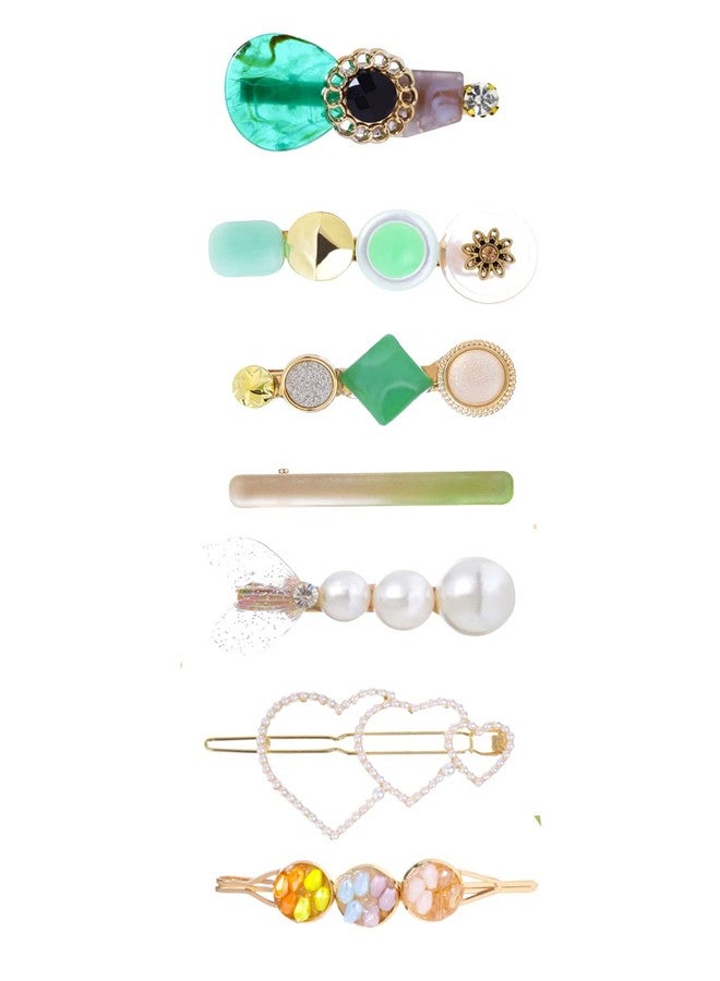 تشيميز أصفر مشابك شعر صفراء بتصميم أجراس للنساء والفتيات، إكسسوارات شعر متعددة الألوان، 7 قطع، مشابك شعر لامعة، مشابك شعر على شكل تمساح، دبابيس شعر للنساء والفتيات، هدية للنساء والفتيات - Image 4