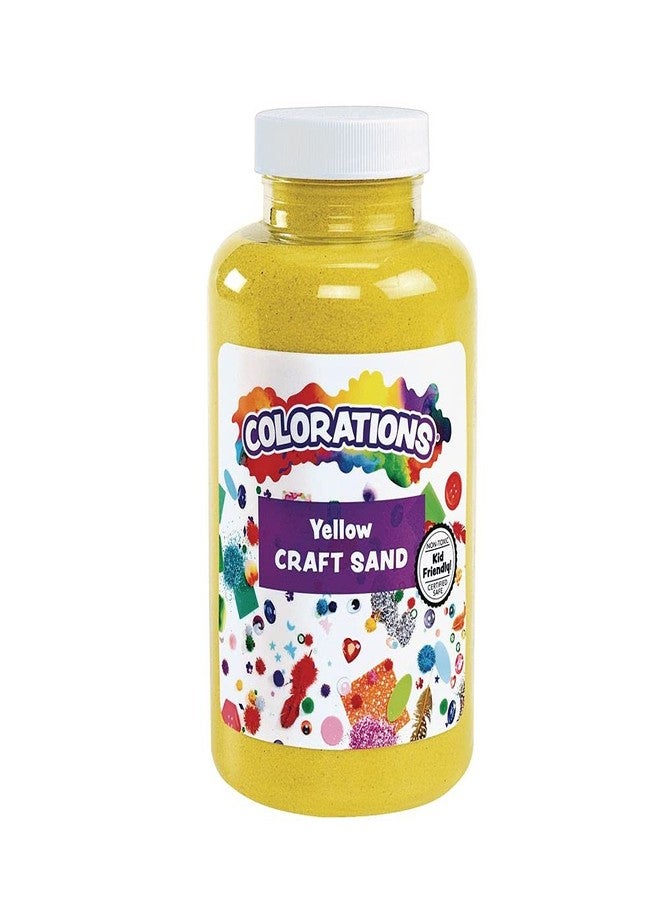 Colorations CSYE Colorful Craft Sand, Yellow - 22 oz. - Image 1