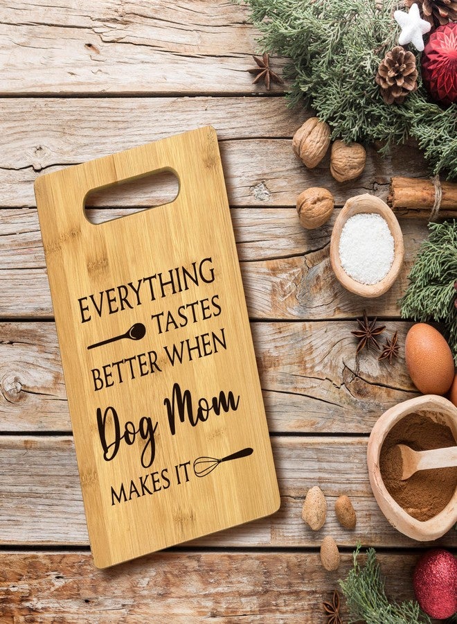 FONDCANYON Dog Mom Gifts, Dog Lover Gifts Bamboo Cutting Board Kitchen Decor, Mother’s Day Ideas Gifts Cutting Boards for Kitchen, Gifts for Dog Lovers Mom Women Birthday Christmas - Image 2