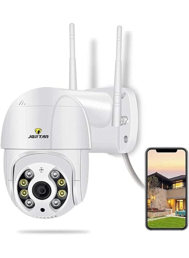 JORTAN JT-8276-4PXM 4-Channel Full Color WiFi IP Smart Security Camera System, Wireless NVR Kit with 4 Outdoor PTZ Cameras, Two-Way Audio, H.265 Video Compression, Color Night Vision, Remote Viewing, IP66 Waterproof - Image 3