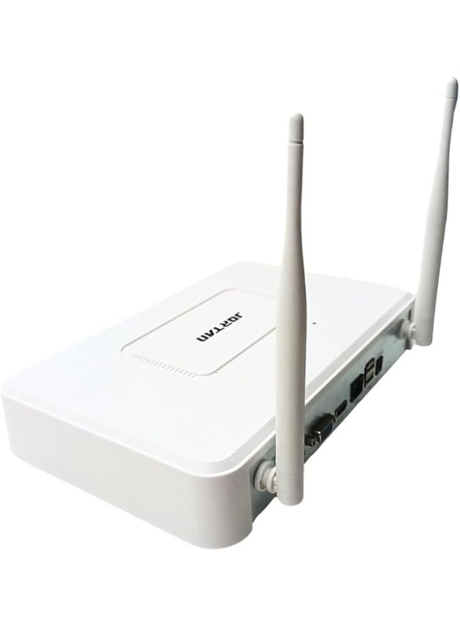 JORTAN JT-8276-4PXM 4-Channel Full Color WiFi IP Smart Security Camera System, Wireless NVR Kit with 4 Outdoor PTZ Cameras, Two-Way Audio, H.265 Video Compression, Color Night Vision, Remote Viewing, IP66 Waterproof - Image 2