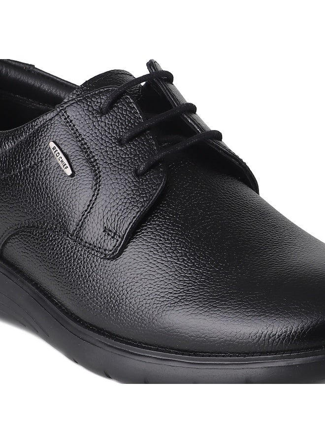 Red Chief Black Low Ankle Lace Up Formal Shoe - Rc3978Lr 001 - Image 5