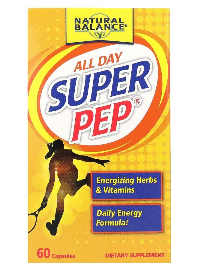 Natural Balance كبسولات سوبر بيب 60 كبسولة طوال اليوم