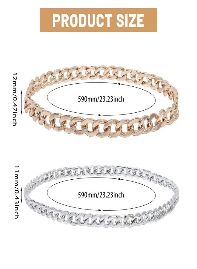 تشجكرافت CHGCRAFT قطعتان من سلاسل وأحزمة القبعات، مناسبة لقبعات رعاة البقر الكلاسيكية، وقبعات القش البنمية، والقبعات الغربية، قابلة للاستبدال، مقاس 3-5 - Image 2