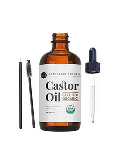 Kate Blanc Castor Oil USDA Certified Organic for Eyelashes, Eyebrows ...