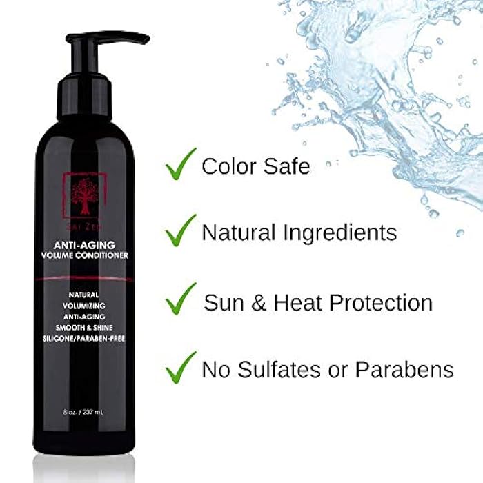 Sai Zen Anti-Aging Volume Conditioner | Anti-Thinning and Volumizing Formula | Made in USA | Sulfate and Paraben Free | All Hair Types, 8 oz. - Image 3