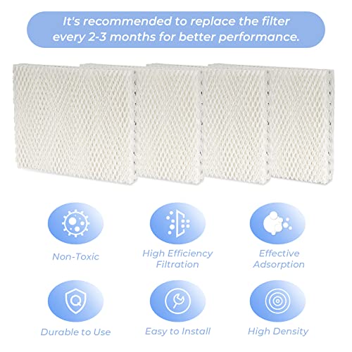 ANTOBLE 4 Pack MD1-0002 Replacement Humidifier Wick Humidifier Filters Compatible with Vornado MD1-0001 MD1-0002 MD1-1002 EVAP1 EVAP3 EVAP40 EVAP50 Humidifier - Image 5