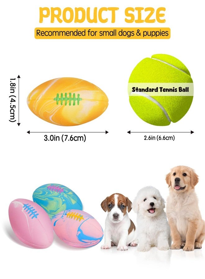 SCHITEC Dog Squeaky Toy Balls, Interactive Squeak Puppy Balls for Fetch Play, Latex Rubber Pet Toy for Puppies Mini Breed Small Dogs - Image 5