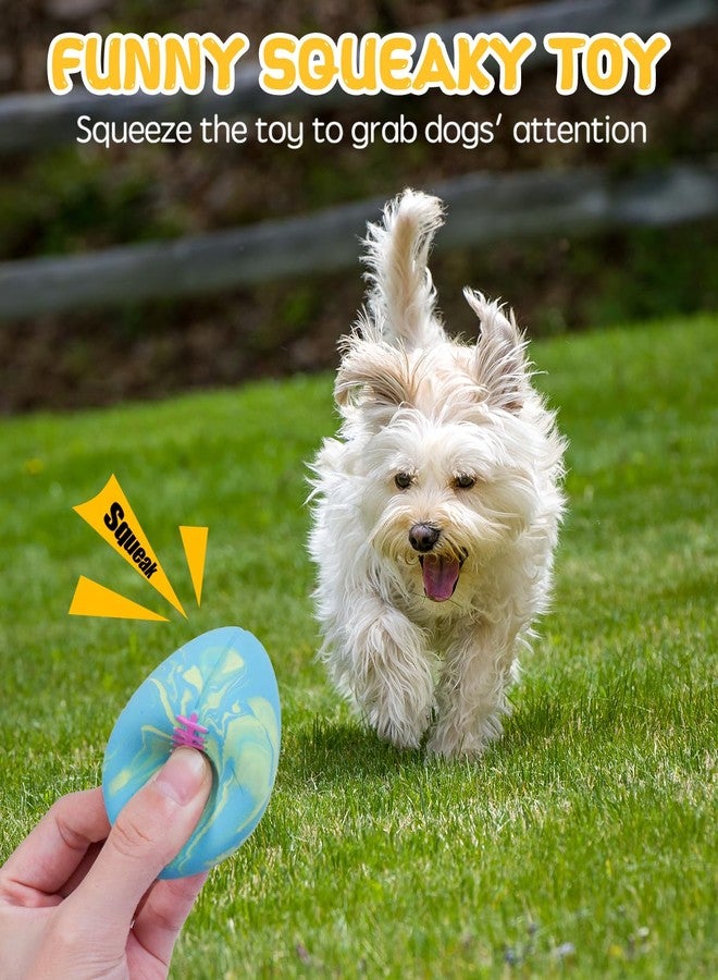SCHITEC Dog Squeaky Toy Balls, Interactive Squeak Puppy Balls for Fetch Play, Latex Rubber Pet Toy for Puppies Mini Breed Small Dogs - Image 2