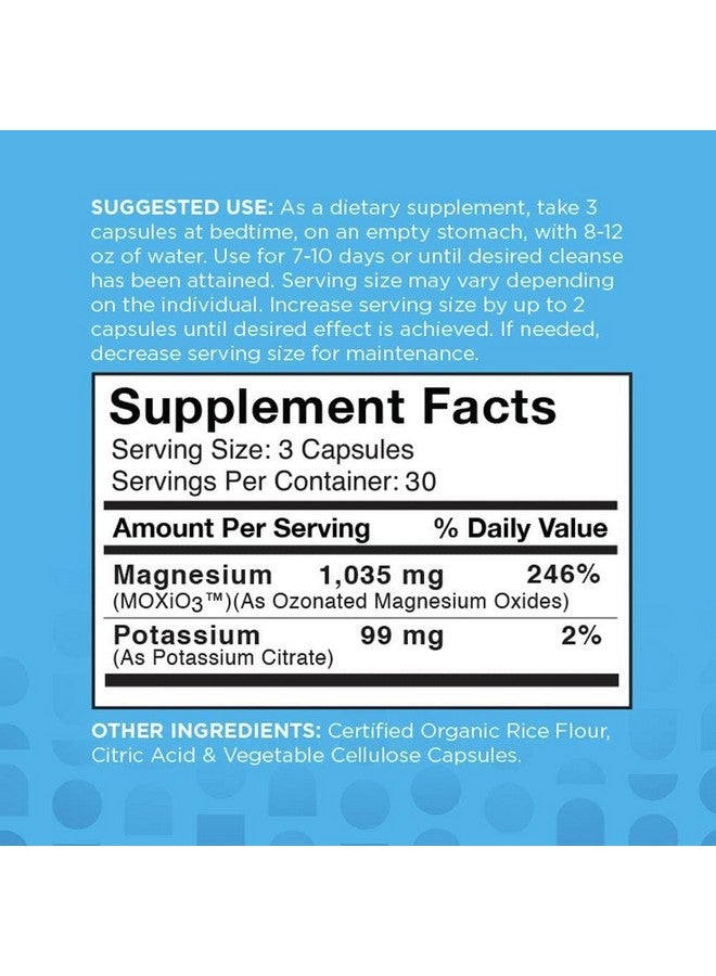 nbpure MagO7 - Natural Colon Cleanse & Detox - Occasional Constipation Relief, Stool Softening, & Bloating Support for Men & Women - Ozonated Magnesium Oxide, 90 Capsules - Image 3