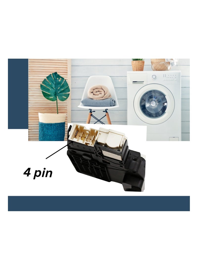 Washer Door Lock Switch Assembly - Compatible with LG Front-Load Washers & Kenmore 796-series, Replaces LG Washing Machine And Many Others EBF62534401 2667085 AP5672154 PS7792232 EAP7792232