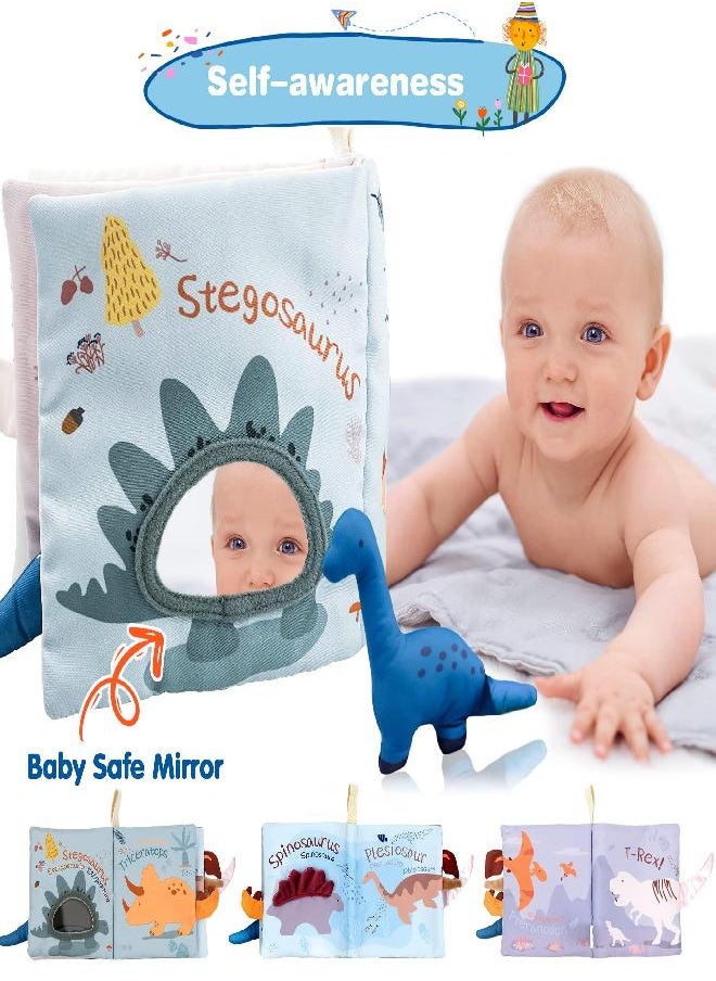 Richgv - Richgv Soft Baby Books Toys 0-3-6-12 Months, 3D Touch and Feel Crinkle Books, Baby Boy Girl Shower Gifts, Cloth Books Baby Stroller Sensory Toys, Newborn Infant Toys Gifts Tummy Time Toys - Image 1