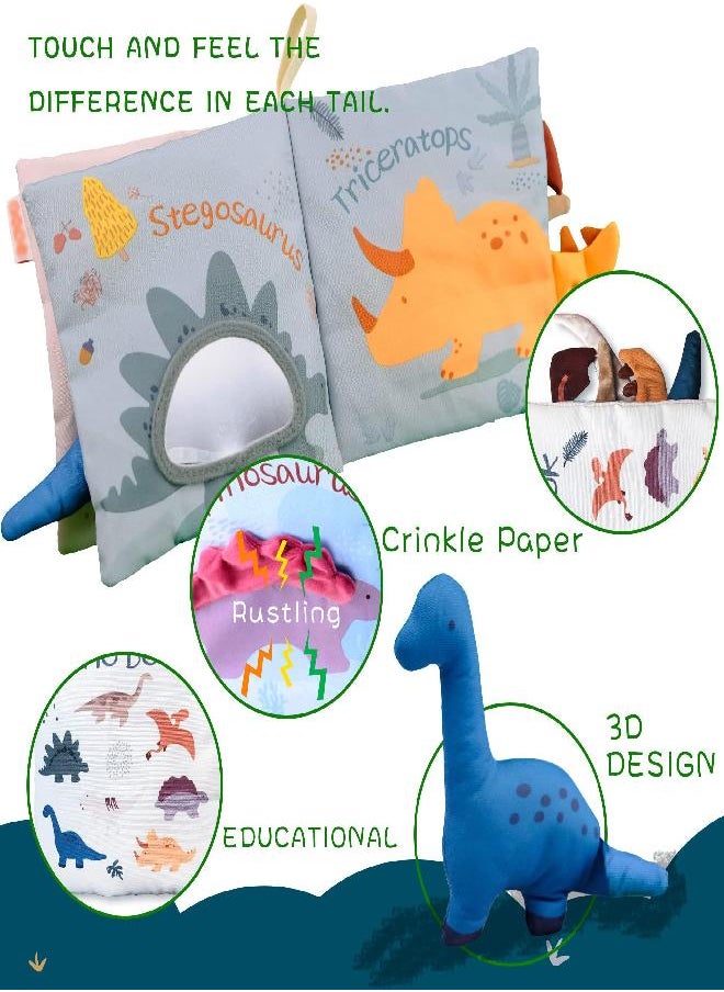Richgv - Richgv Soft Baby Books Toys 0-3-6-12 Months, 3D Touch and Feel Crinkle Books, Baby Boy Girl Shower Gifts, Cloth Books Baby Stroller Sensory Toys, Newborn Infant Toys Gifts Tummy Time Toys - Image 1