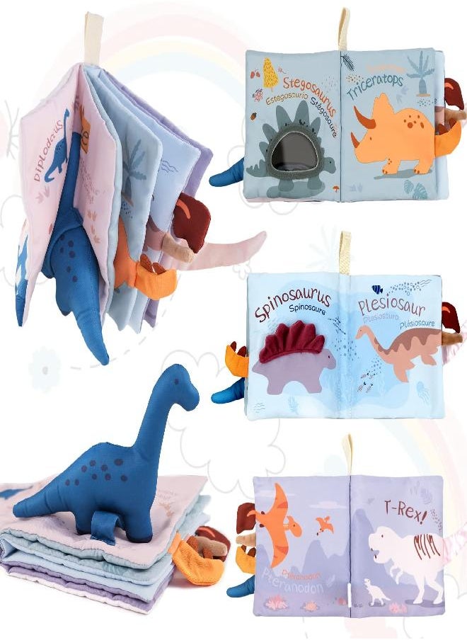 Richgv - Richgv Soft Baby Books Toys 0-3-6-12 Months, 3D Touch and Feel Crinkle Books, Baby Boy Girl Shower Gifts, Cloth Books Baby Stroller Sensory Toys, Newborn Infant Toys Gifts Tummy Time Toys - Image 1