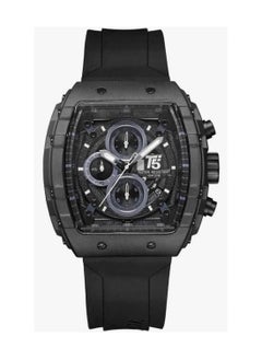 T5 Men's Chronograph Silicone Strap Watch - Full Black  - Image 1