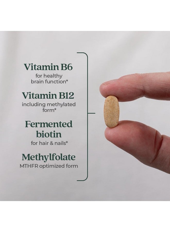 New Chapter Vitamin B Complex, Fermented Vitamin B Complex, USDA Organic, ONE Daily for Cellular Energy + Brain + Beauty, 100% Vegan, Gluten-Free - 90 Count - Image 3