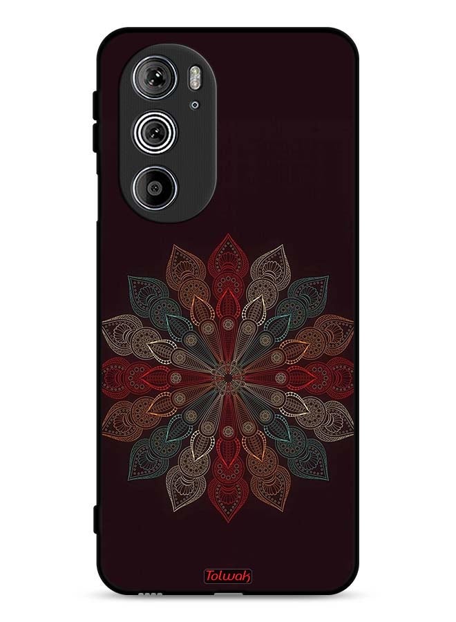 Tolwak Motorola Edge 30 Pro Protective Case Cover Mandala Flower Art - Image 1