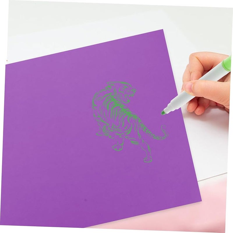 A3 50 ورقة من ورق البطاقات السميك الملون لبطاقات التهنئة DIY والحرف اليدوية والرسم - Image 3