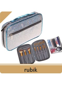 Makeup Brushes Cosmetics Travel Organizers Handbag with Zipper (Glitter) - pzsku/ZE34CB6C569931F81FC12Z/45/_/1685031448/1794ea9d-fee2-4631-bf32-6fcb776b2664