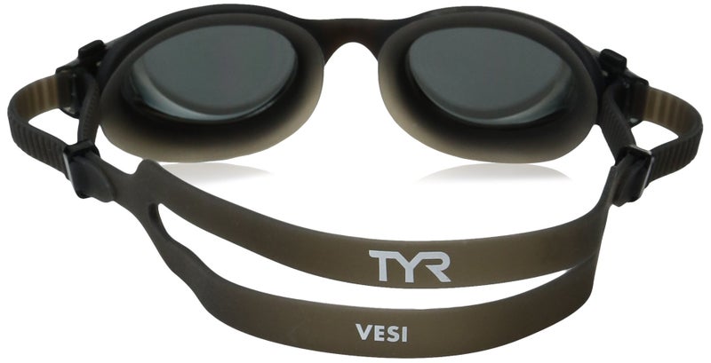 TYR Adult Vesi Mirrored and Non-Mirrored Swimming Goggles with Wide Peripheral Range, Anti Fog, No Leak, and Quick Adjust - Image 2