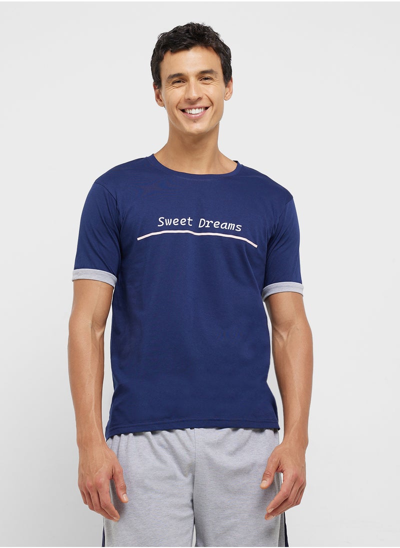 Seventy Five Nightwear T-Shirt & Shorts Set  - Image 3